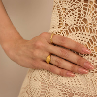 Złoty pierścionek Heart N°2