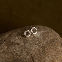 Srebrne kolczyki PEBBLE