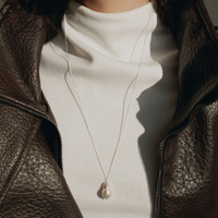 Srebrny naszyjnik Baroque Pearl