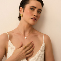 Złote kolczyki Seashell