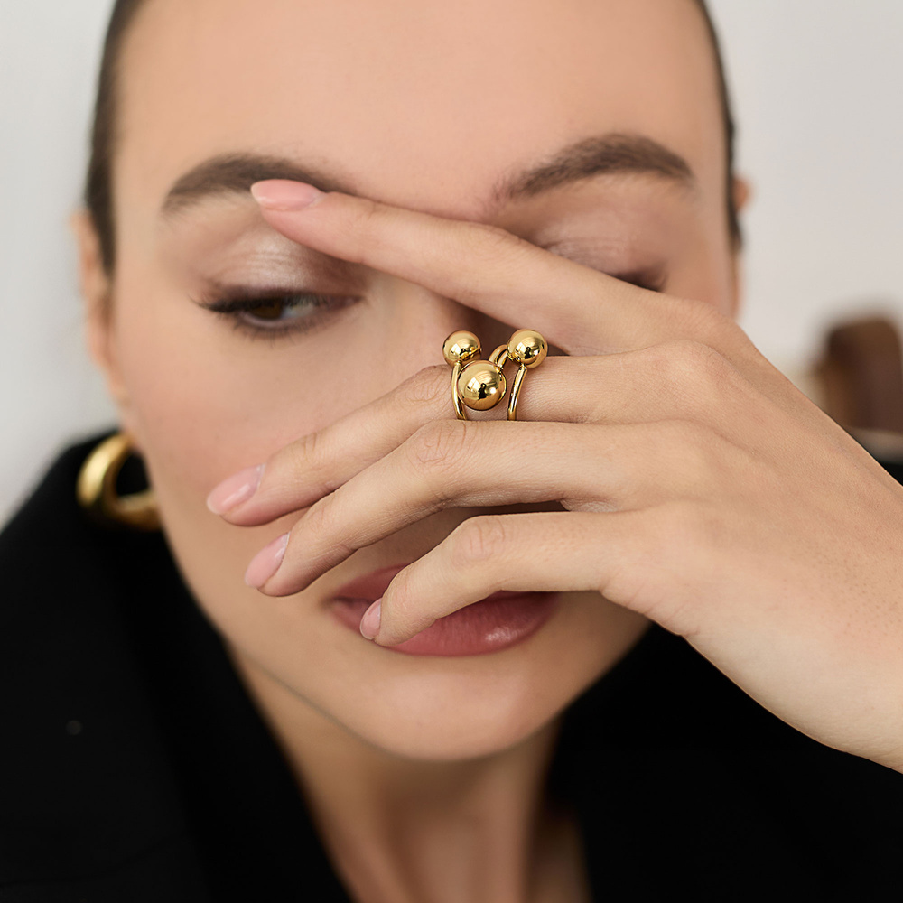 Złoty pierścionek Arianta N°6