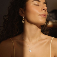 Srebrne kolczyki Love Lock