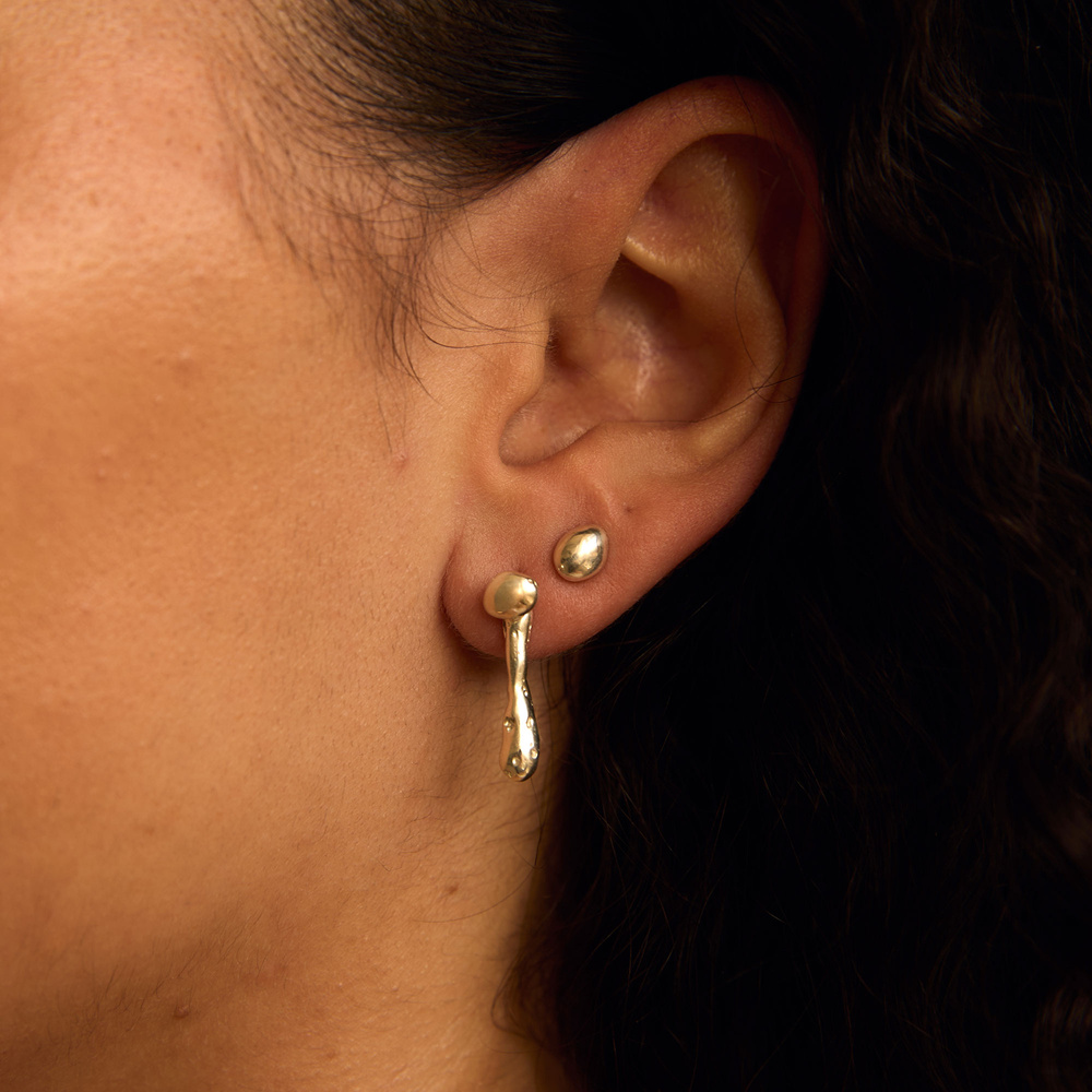 Srebrne kolczyki DRIP