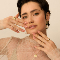 Złoty pierścionek Mouille