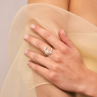 Srebrny pierścionek LUNA