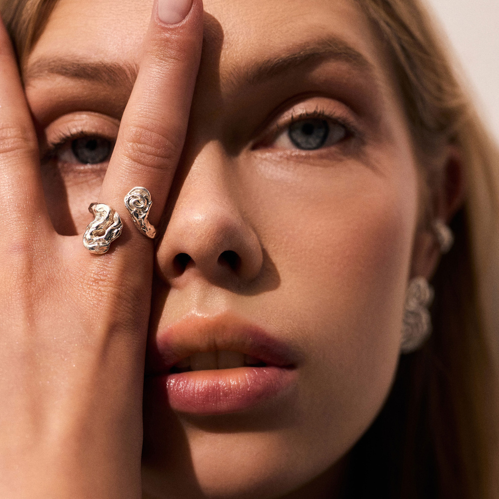 Srebrny pierścionek SPIRAL