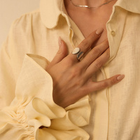 Srebrny regulowany pierścionek Fiore