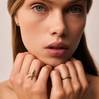 Złoty pierścionek STARLIGHT 