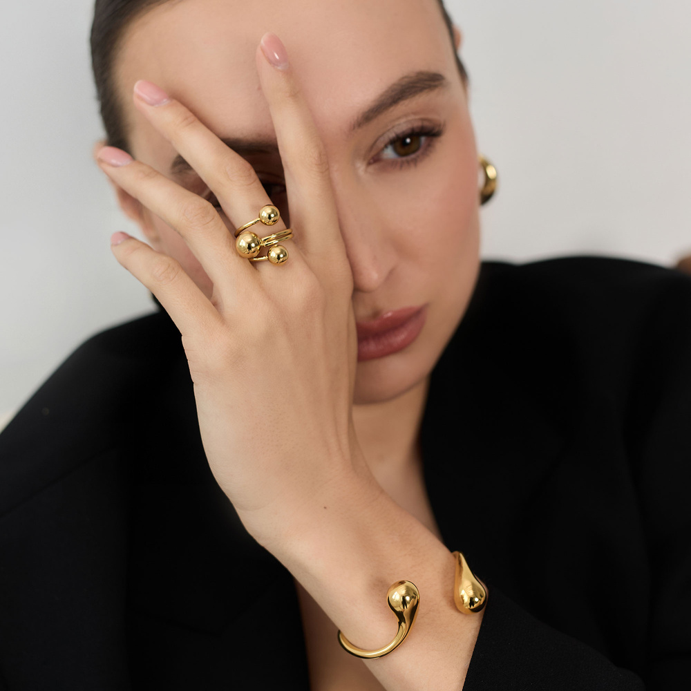 Złoty pierścionek Arianta N°6