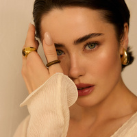 Złoty pierścionek z oczkiem tygrysim Noir