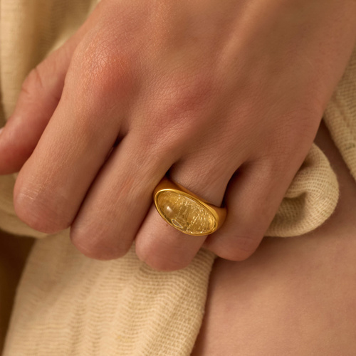 Złoty pierścionek Soul Butter