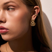 Złote kolczyki SPIRAL