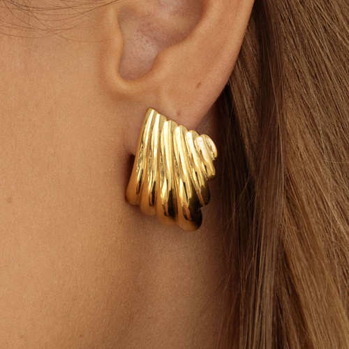 Złote kolczyki vintage N°5