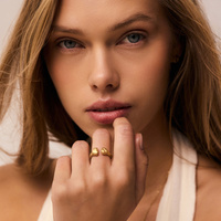 Złoty pierścionek BALANCE