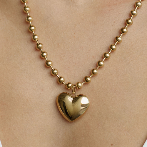 Złoty naszyjnik Fluffy Heart N°1