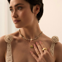 Naszyjnik z naturalnych kamieni oraz pereł Daisy N°5