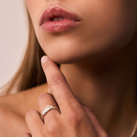 Srebrna obrączka AQUA