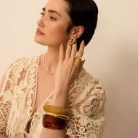 Złote kolczyki księżyce Selene