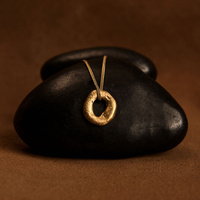 Złoty naszyjnik PEBBLE 