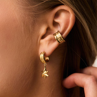 Złote kolczyki CELESTE