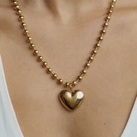 Złoty naszyjnik Fluffy Heart N°1