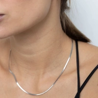 Naszyjnik choker żmijka ze srebra