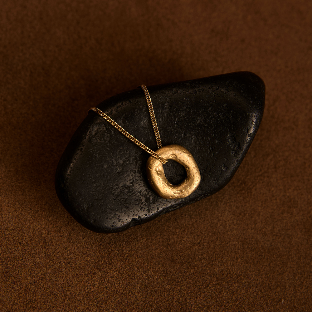 Złoty naszyjnik PEBBLE 