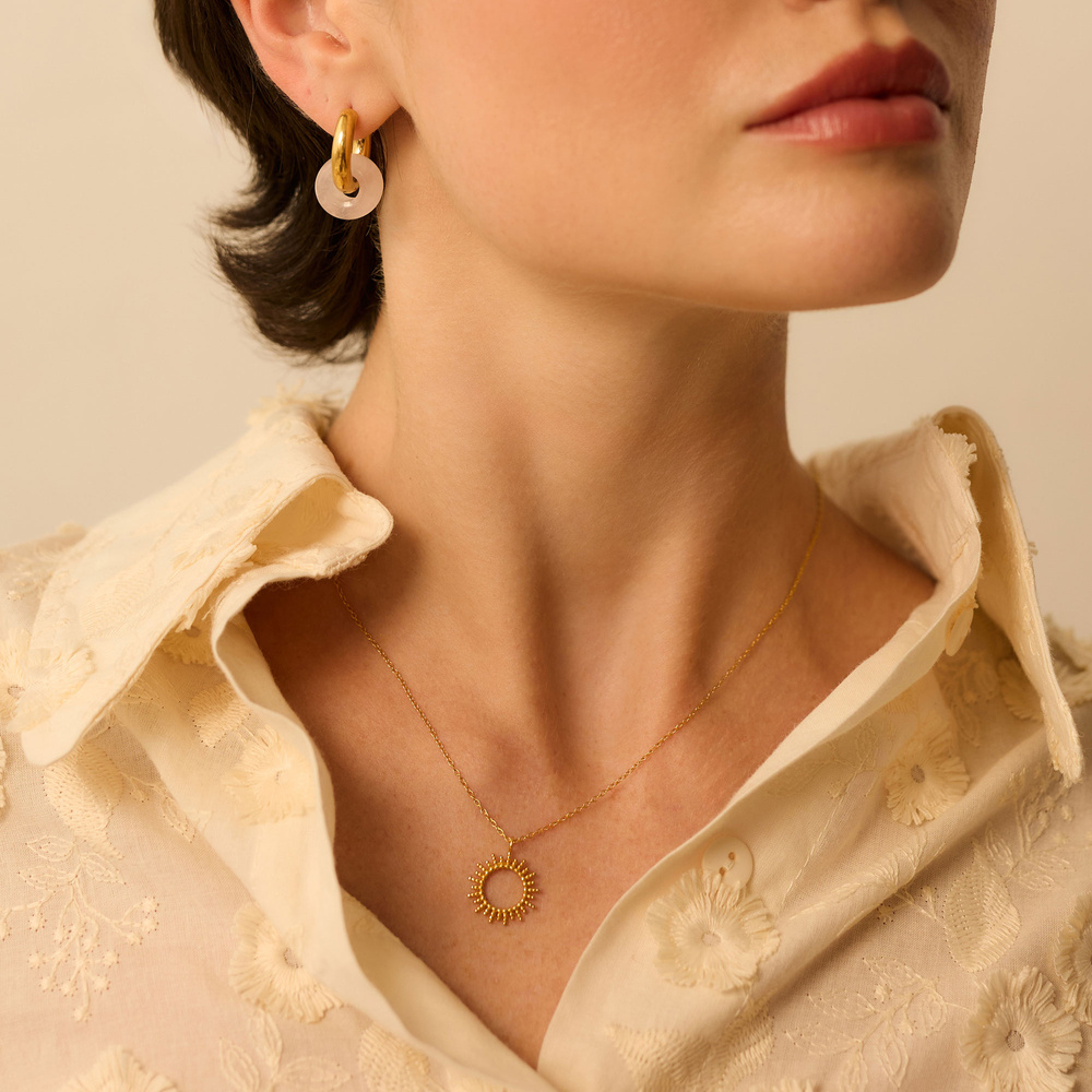 Złoty naszyjnik ze słońcem Serenity