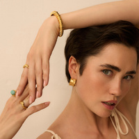 Złota bransoletka vintage Rope N°1