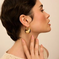 Złote kolczyki Gypsy