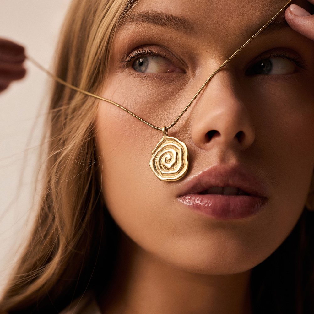 Złoty naszyjnik SPIRAL