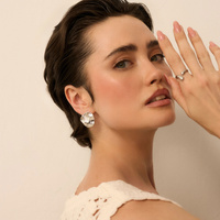 Srebrne kolczyki Wavy