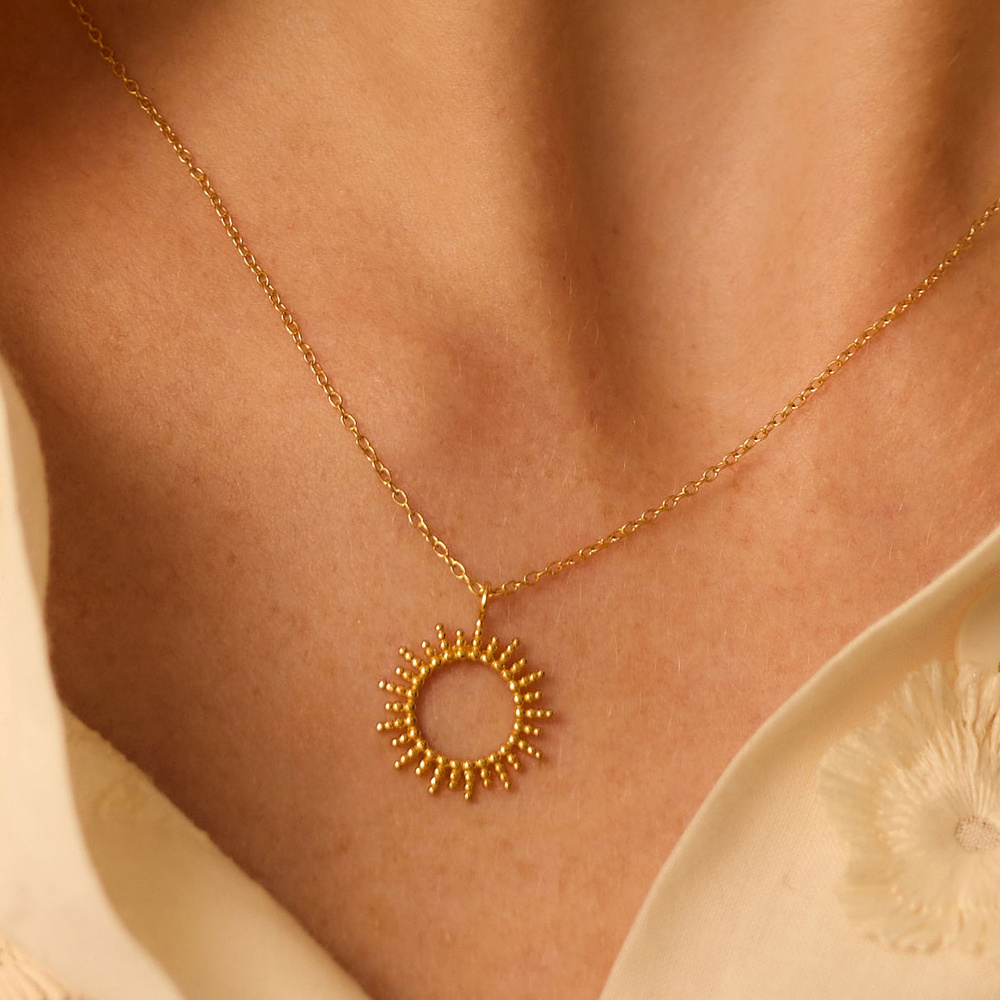 Złoty naszyjnik ze słońcem Serenity