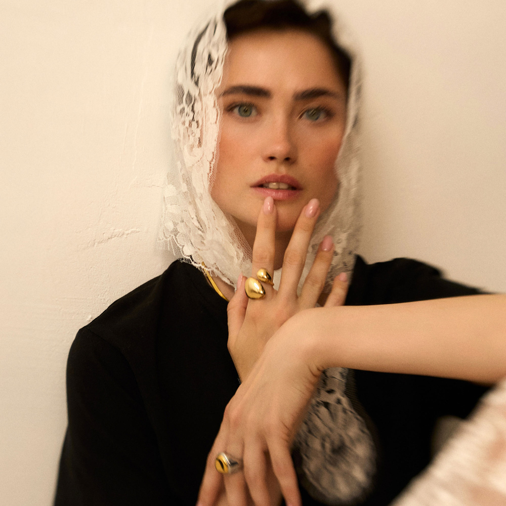 Złoty pierścionek Lira N°3