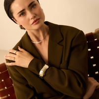 Srebrna sztywna bransoletka Bold N°2