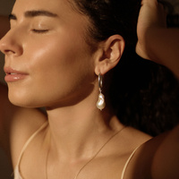 Srebrne kolczyki Baroque Pearl