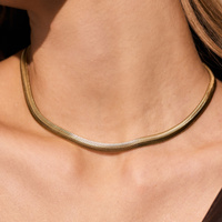 Złoty naszyjnik żmijka Gravity