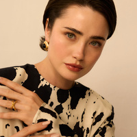 Złote kolczyki vintage Noir