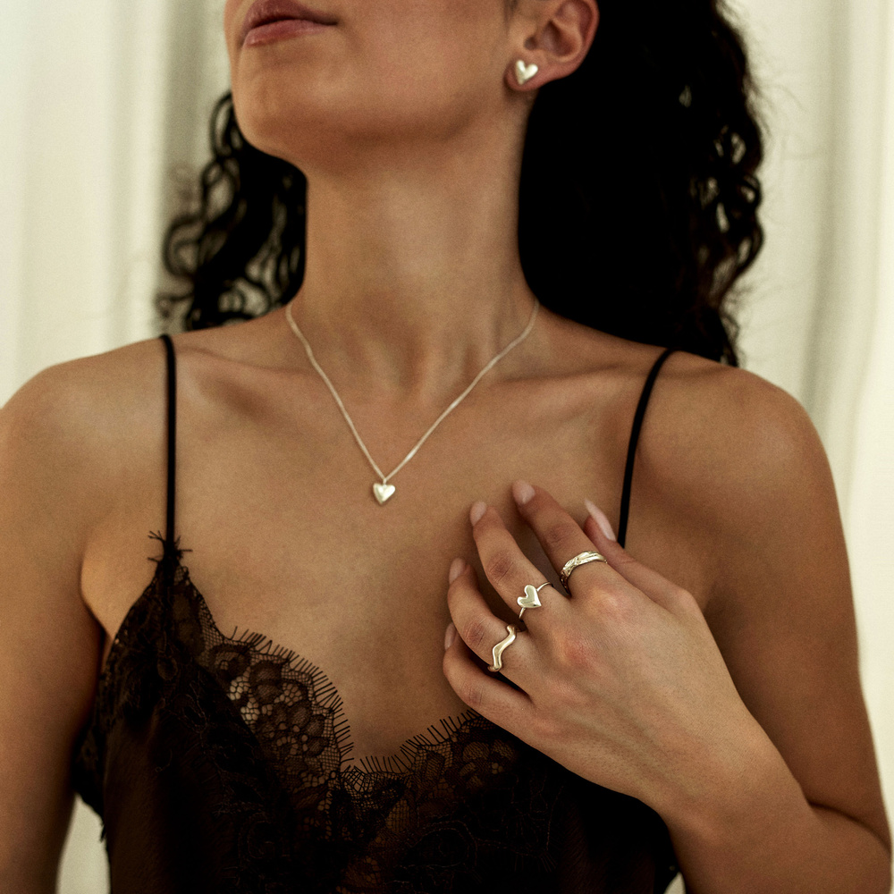 Srebrny pierścionek Mini Heart