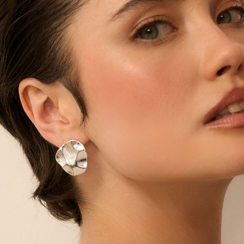 Srebrne kolczyki Wavy