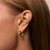 Złota nausznica AQUA