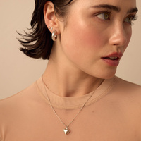 Srebrny naszyjnik Chunky Heart (srebro 925) 