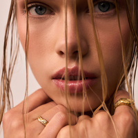 Złota obrączka AQUA