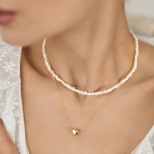 Naszyjnik Chunky Heart (srebro 925)