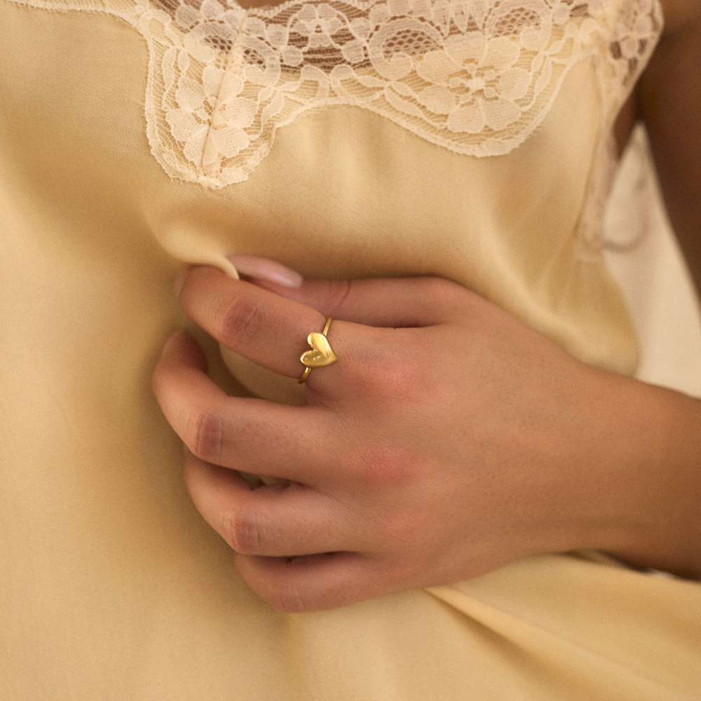 Złoty pierścionek Mini Heart