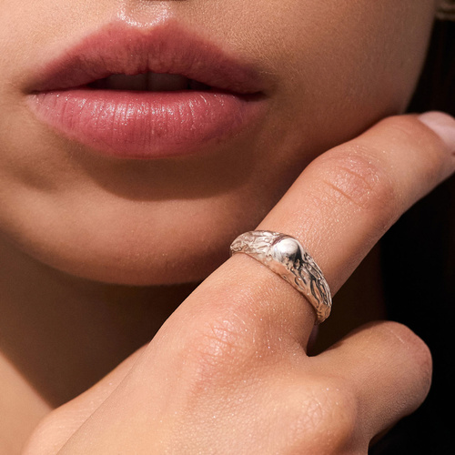 Srebrny pierścionek SUN