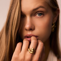 Złoty pierścionek ZEN