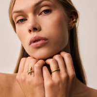 Złoty pierścionek STARLIGHT 