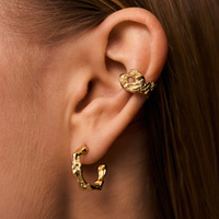 Złote kolczyki AQUA