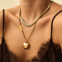 Złoty naszyjnik Fluffy Heart N°2